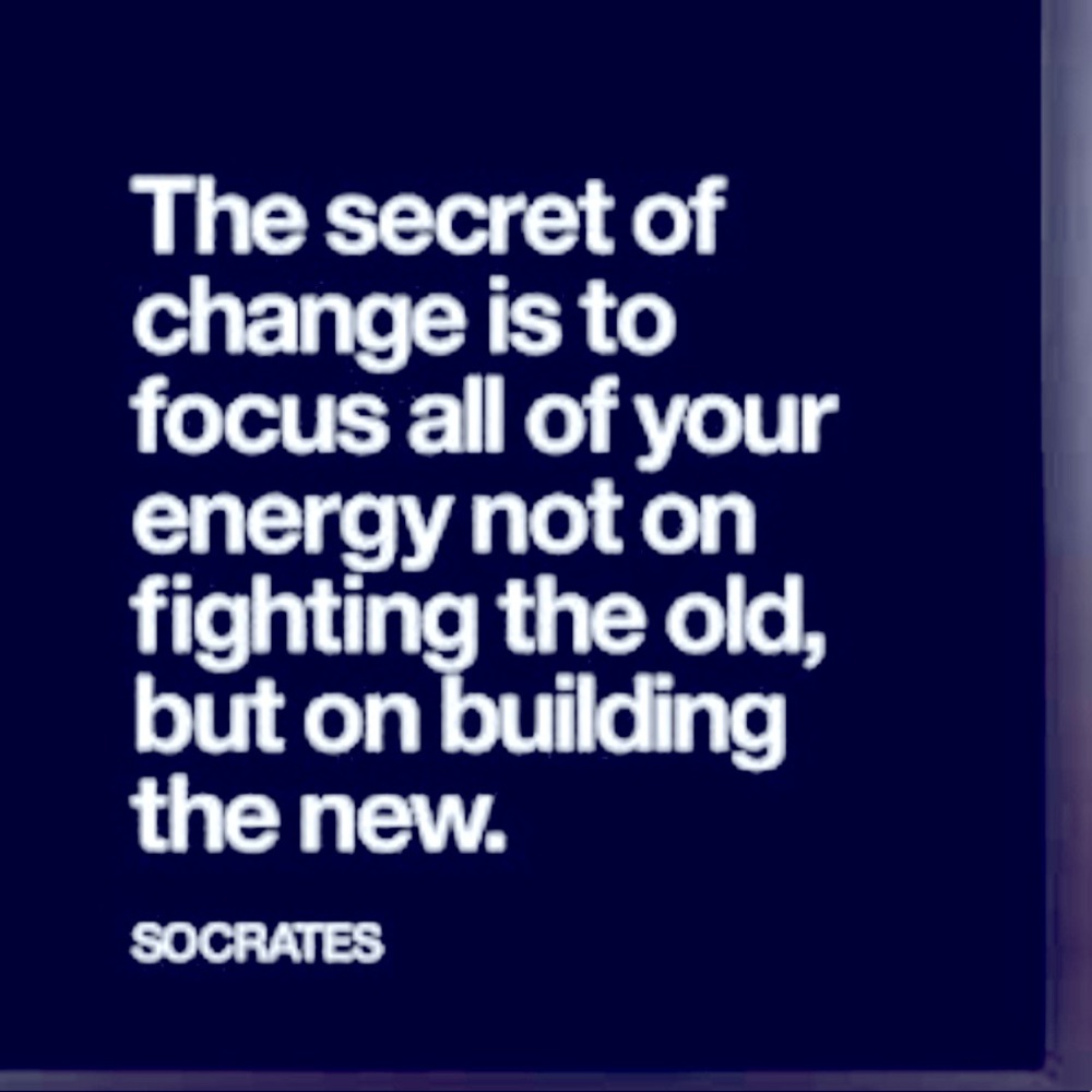 Socrates knew the secret for change…